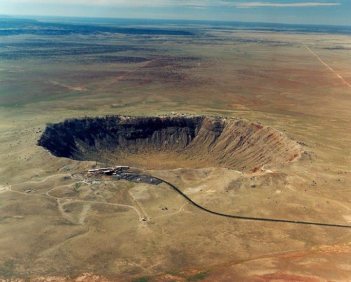 Crater where moissanite was discovered