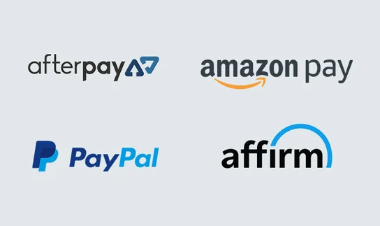 afterpay, amazon pay, paypal, affirm