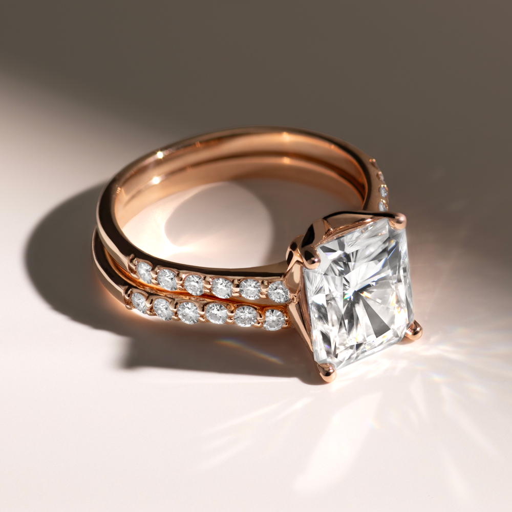 signature moissanite ring