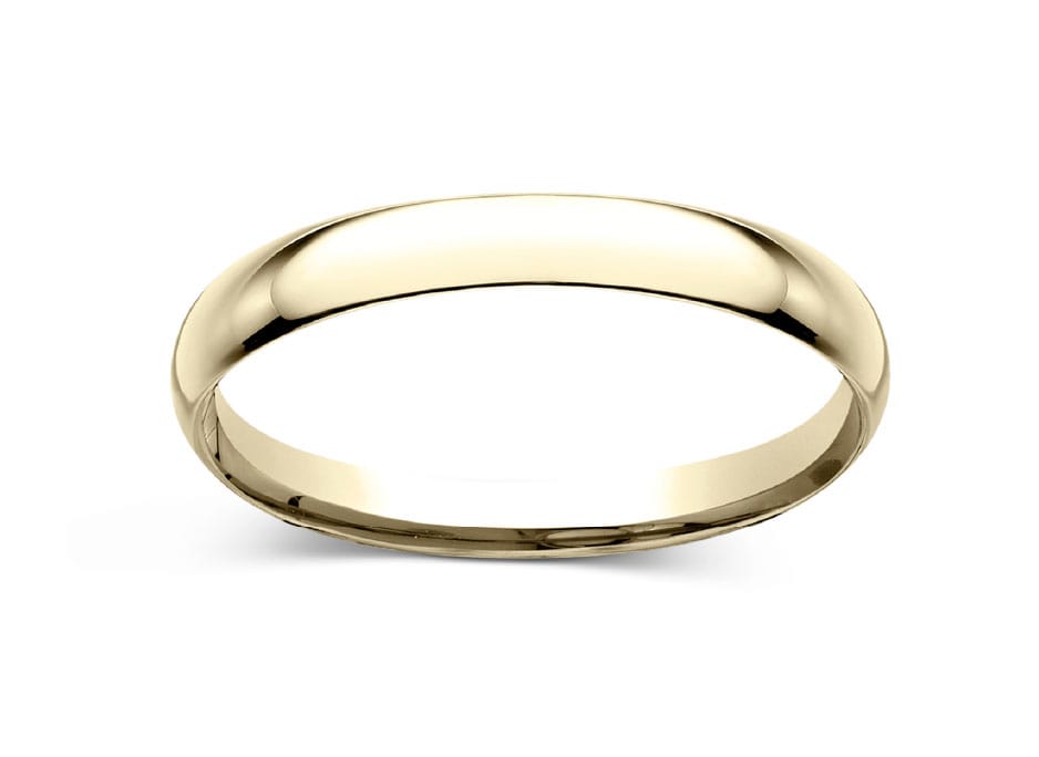 Yellow gold band