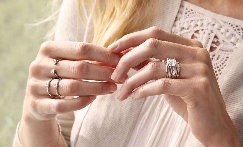 hands with rings on