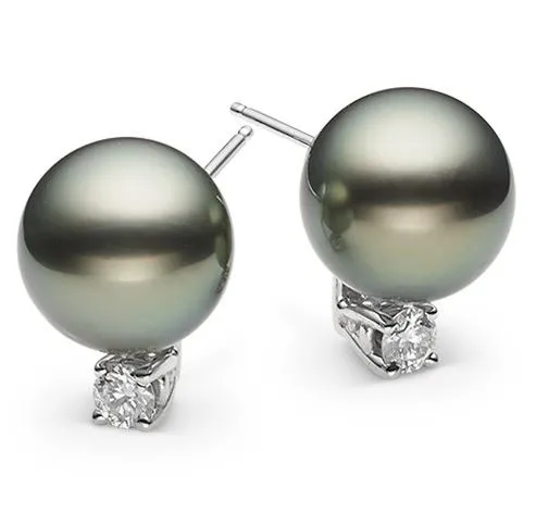 Be extra careful cleaning pearls! They’re soft enough to be scratched by a toothbrush. Fiona Pearl and Moissanite Earrings, Moissanite.com, $1,099