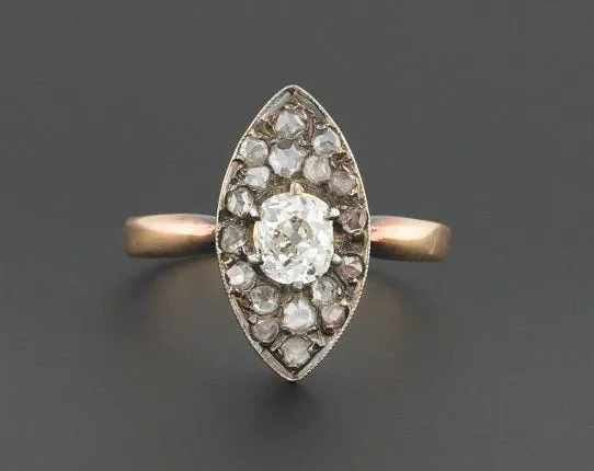 Late Victorian Diamond Ring, circa 1870-1900. TrademarkAntiques on Etsy, $925