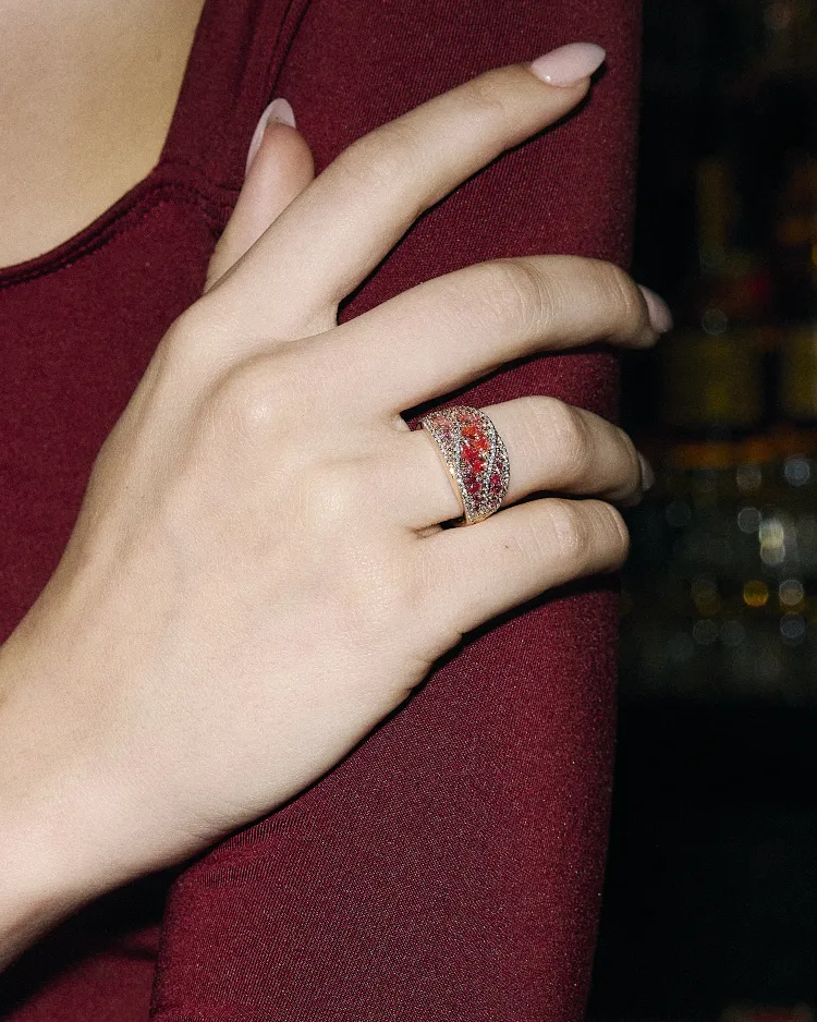 woman wearing a ring