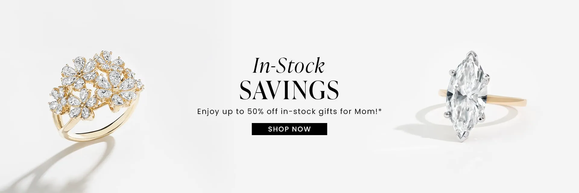 In Stock Savings, enjoy up to 50% off in-stock gifts for mom, shop now.