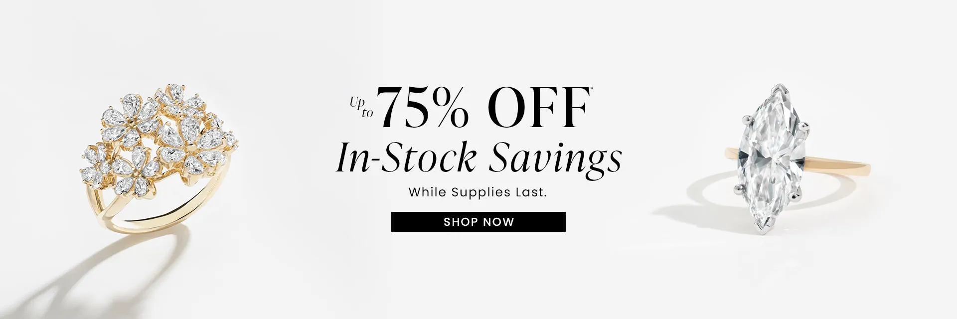 Up To 75% Off In-Stock Savings While Supplies Last