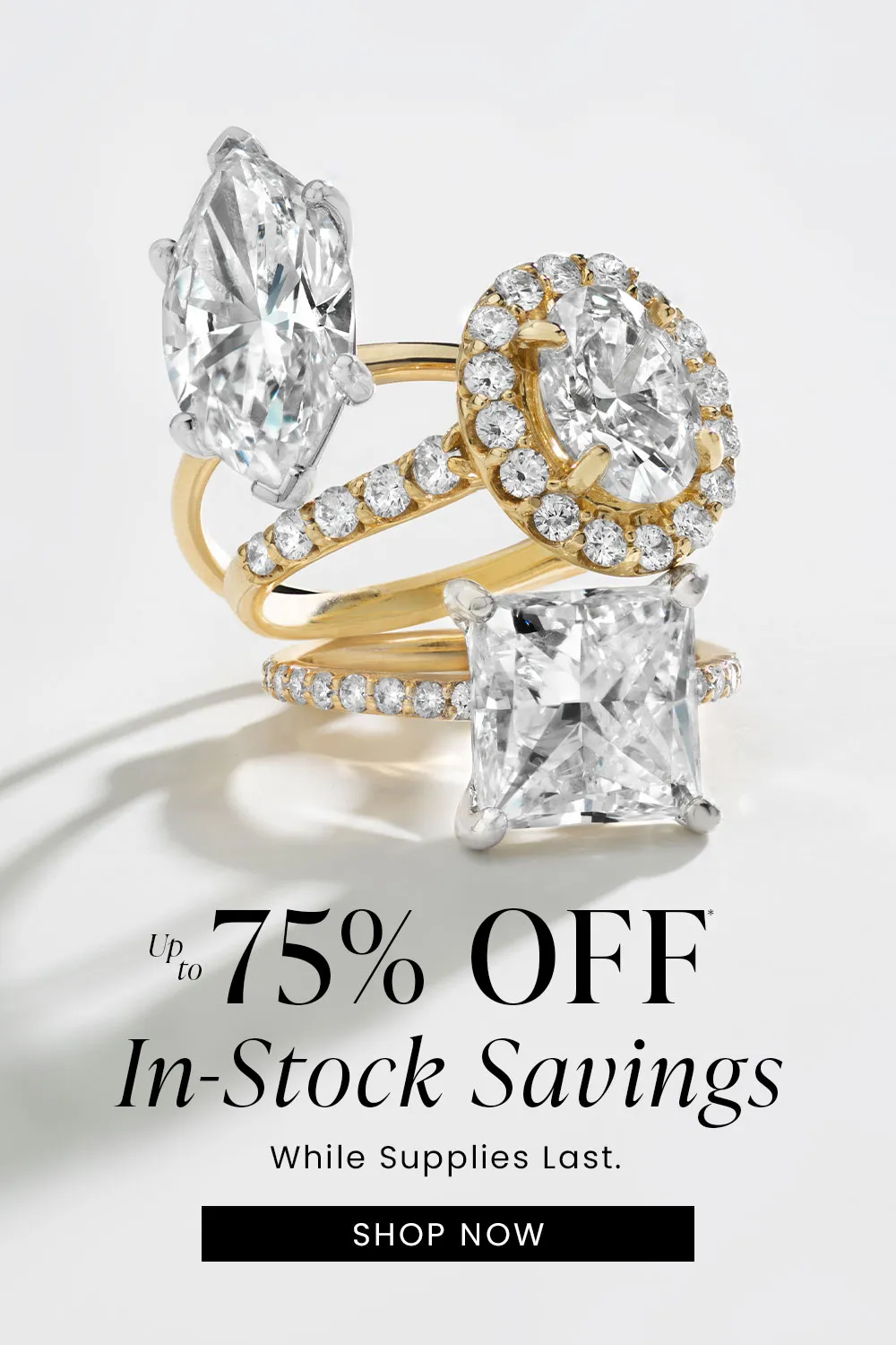 Up To 75% Off In-Stock Savings While Supplies Last