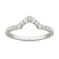 Accented Claw Prong Compass Matching Band