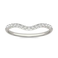 Round Brilliant Signature Accented Halo Petite Matching Band