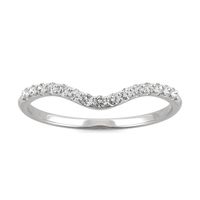 Oval Signature Accented Halo Petite Matching Band