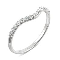 Oval Signature Accented Halo Petite Matching Band