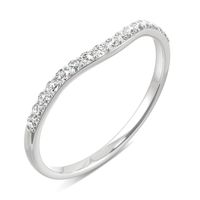 Round Hearts & Arrows Signature Petite Side-Stone Petite Matching Band