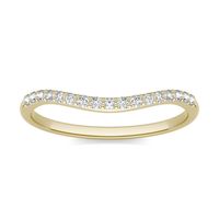 Round Hearts & Arrows Signature Petite Side-Stone Classic Matching Band