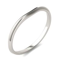 Oval Signature Solitaire Petite Matching Band