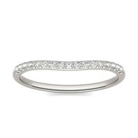 Cushion Hearts & Arrows Signature Petite Side-Stone Petite Matching Band