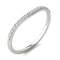 Cushion Hearts & Arrows Signature Petite Side-Stone Petite Matching Band