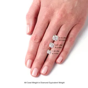 1.30 Ct. DEW Asscher Forever One&trade; Moissanite Gemstone image, 