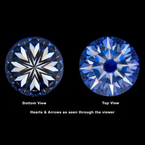 2.26 Ct. DEW Round Hearts & Arrows Forever One&trade; Moissanite Gemstone image, 