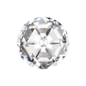 3.01 Ct. DEW Round Duet Rose Cut Forever One&trade; Moissanite Gemstone image, 