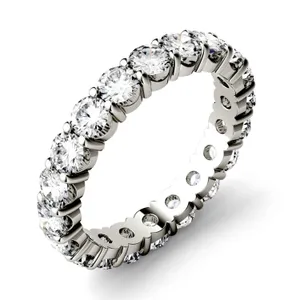 Serene Shared Prong Bold Eternity Band image, 