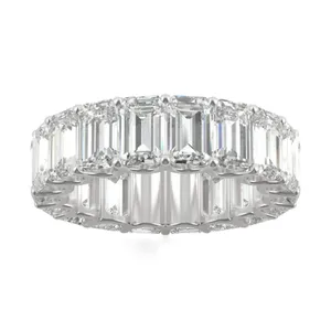 Emerald Trellis Bold Eternity Band image, 