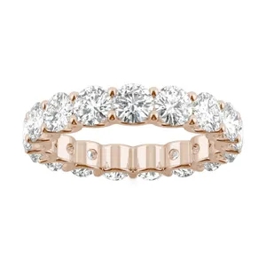 Round Brilliant Trellis Eternity Band image, 