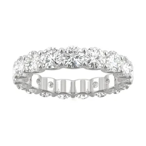 Round Brilliant Trellis Eternity Band image, 