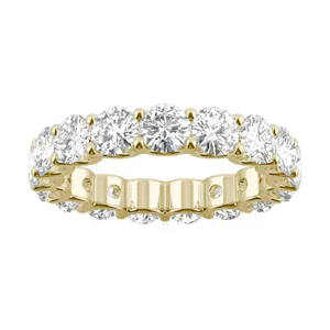Round Brilliant Trellis Eternity Band image, 
