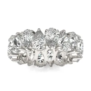 Alternating Pear Eternity Band image, 