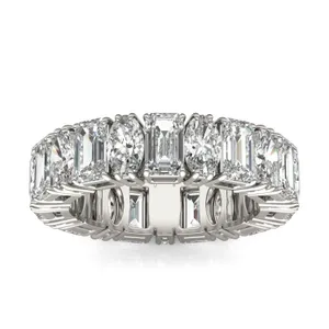 Oval and Emerald Waltz Eternity Band image, 