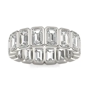 Emerald Bezel Eternity Band image, 