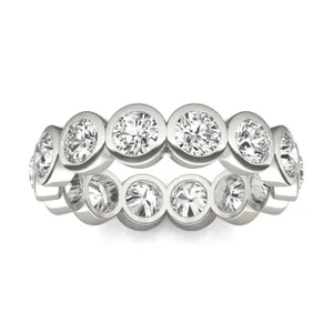 Round Brilliant Bezel Eternity Band image, 