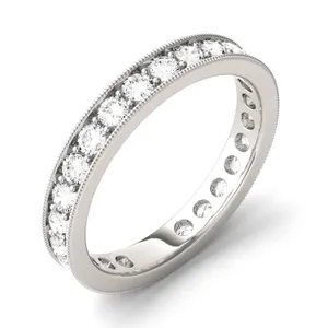 Milgrain Channel Eternity Band (1 ct. tw. DEW) image, 