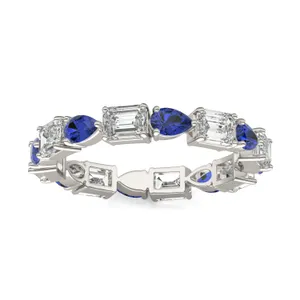 Piper Alternating Sapphire Eternity Band image, 