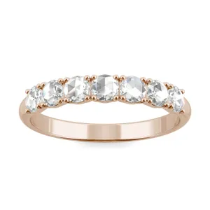Round Rose Seven-Stone Anniversary Band image, Round Rose Seven-Stone Anniversary Band