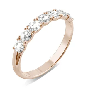 Round Rose Seven-Stone Anniversary Band image, Round Rose Seven-Stone Anniversary Band