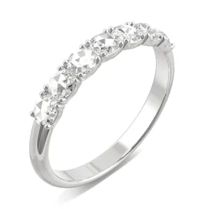 Round Rose Seven-Stone Anniversary Band image, 