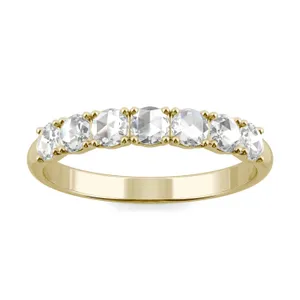 Round Rose Seven-Stone Anniversary Band image, Round Rose Seven-Stone Anniversary Band