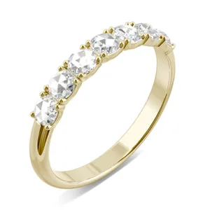 Round Rose Seven-Stone Anniversary Band image, Round Rose Seven-Stone Anniversary Band