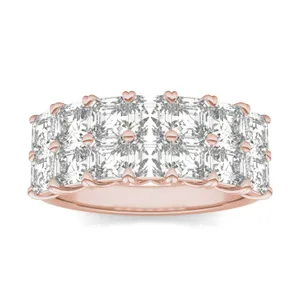 Asscher Double Row Trellis Anniversary Band image, 