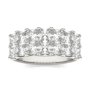 Asscher Double Row Trellis Anniversary Band image, 