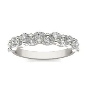 Marquise Double Row Shared Prong Ring (7/8 ct. tw.) image, 