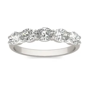 Oval Essence Five-Stone Anniversary Band image, 