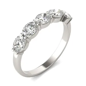 Oval Essence Five-Stone Anniversary Band image, 