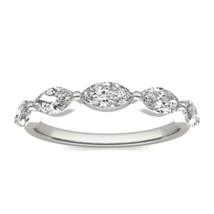 Marquise Single Prong Anniversary Band image, 