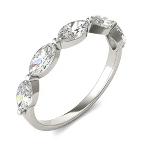 Marquise Single Prong Anniversary Band image, 