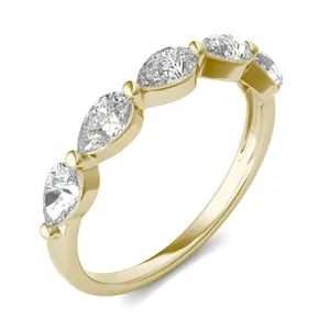 Pear Single Prong Anniversary Band image, 