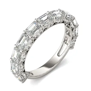 East-West Pavé Basket Anniversary Band image, 
