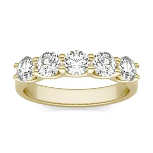 Round Brilliant Cinque Anniversary Band image, 