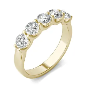 Round Brilliant Cinque Anniversary Band image, 